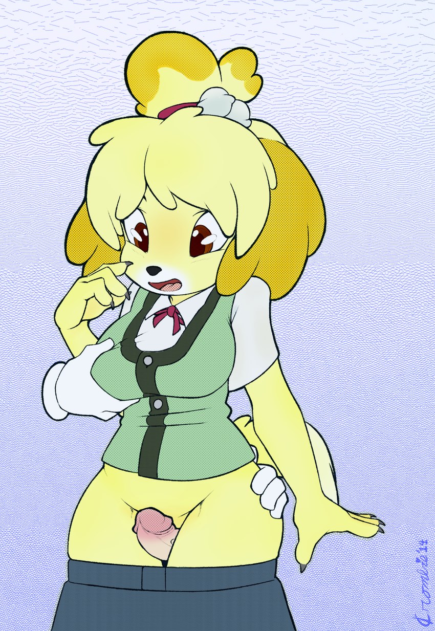 isabelle (animal crossing and etc) created by crombie and third-party edit