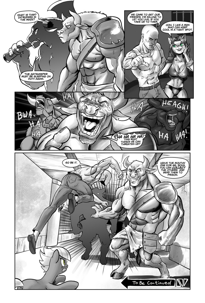 anthro axe bodily_fluids breasts crying_laughing female feral hooves laugh male melee_weapon muscular muscular_anthro muscular_male pre-g4 tears text weapon pencils_(artist) european_mythology friendship_is_magic greek_mythology hasbro mlp_g1 my_little_pony my_little_pony_'n_friends mythology to_be_continued_meme catrina_(mlp) limestone_pie_(mlp) bovid bovine equid equine felid feline human mammal minotaur comic english_text hi_res meme