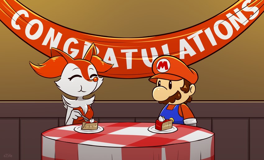 dominator and mario (paper mario: the thousand year door and etc) created by e254e