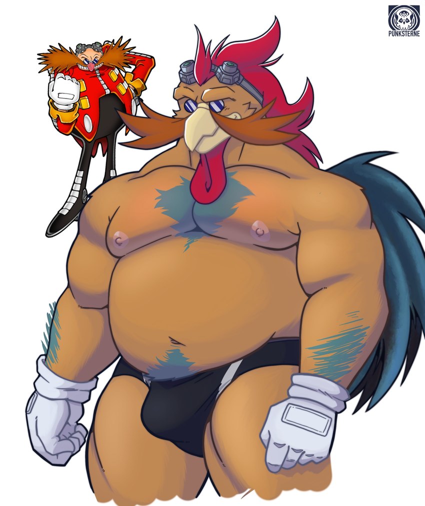 dr. eggman and rooster dr. eggman (sonic the hedgehog (series) and etc) created by vier punksterne