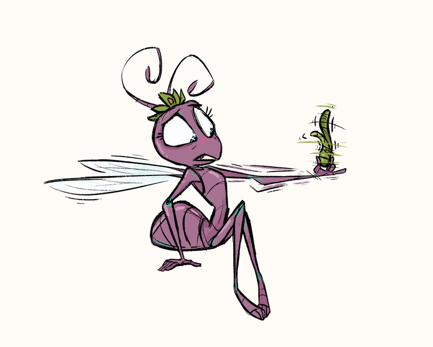 antennae_(anatomy) anthro arthropod_abdomen female holding_object holding_sex_toy holding_vibrator insect_wings motion_blur purple_body sex_toy solo vibrating vibrator wings fluttershythekind a_bug's_life disney pixar princess_atta ant arthropod hymenopteran insect 2022 5:4 full-length_portrait hi_res portrait