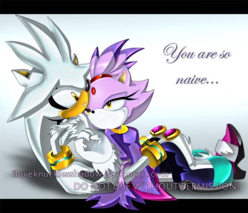 blaze the cat and silver the hedgehog (sonic the hedgehog (series) and etc) created by iloveknucklesshadow