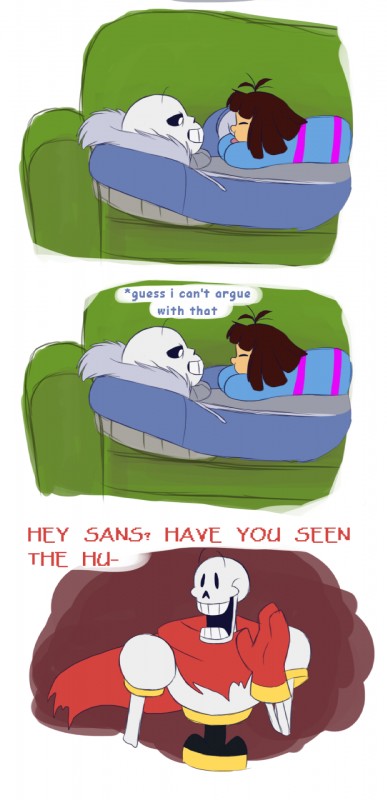 frisk, papyrus, and sans (undertale (series) and etc) created by tc-96