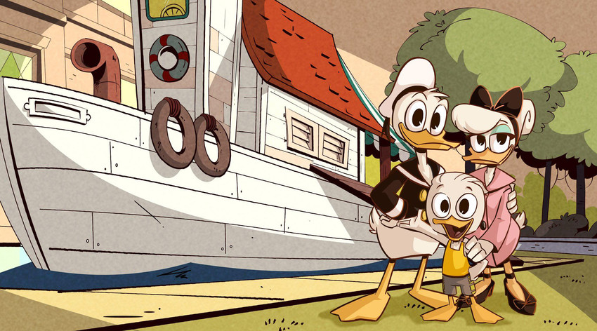 daisy duck and donald duck (ducktales (2017) and etc) created by khion