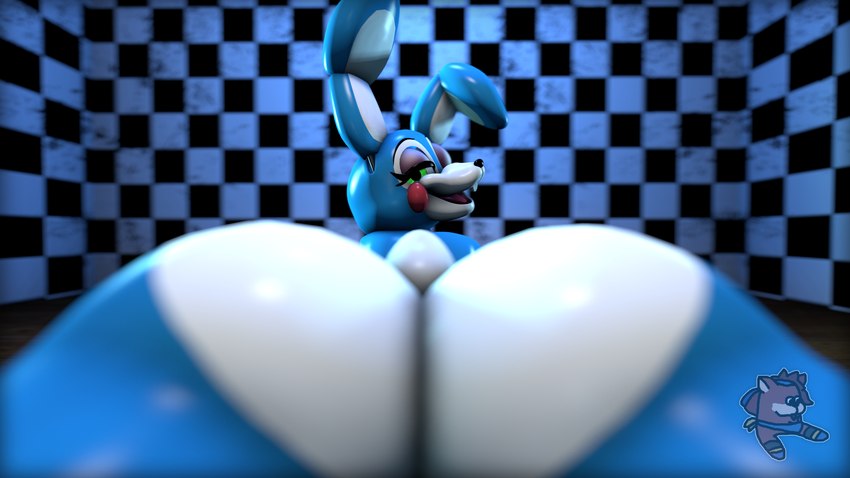 anthro ass_up butt flirting flirting_look flirting_with_viewer looking_at_viewer looking_back machine male rear_view solo wide_hips maxcove five_nights_at_freddy's five_nights_at_freddy's_2 scottgames toy_bonnie_(fnaf) animatronic lagomorph leporid mammal rabbit robot 3d_(artwork) digital_media_(artwork) hi_res source_filmmaker_(artwork)