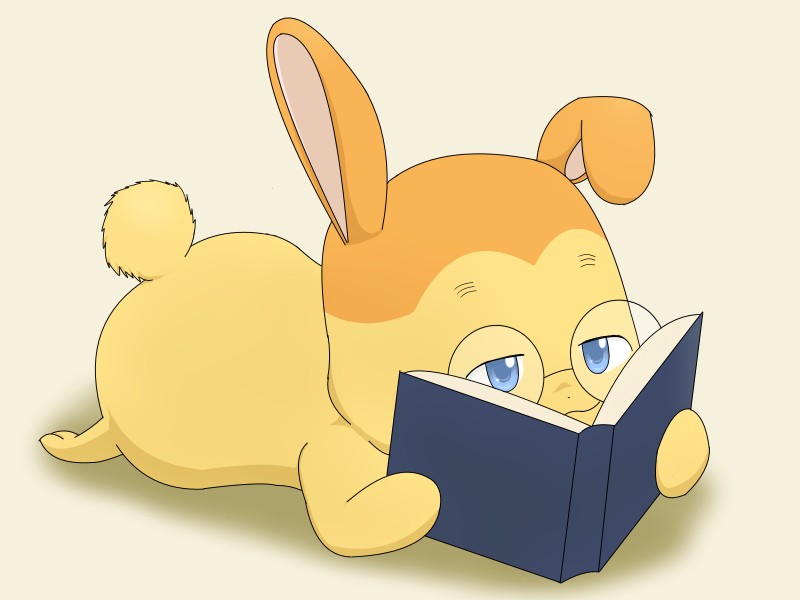 :3 anthro blue_eyes book eyewear fur glasses male orange_body orange_fur reading semi-anthro short_fur solo yellow_body yellow_fur improbable_(artist) happy_happy_clover pixiv sayuri_tatsuyama shallot_(happy_happy_clover) lagomorph leporid mammal rabbit 4:3 hi_res