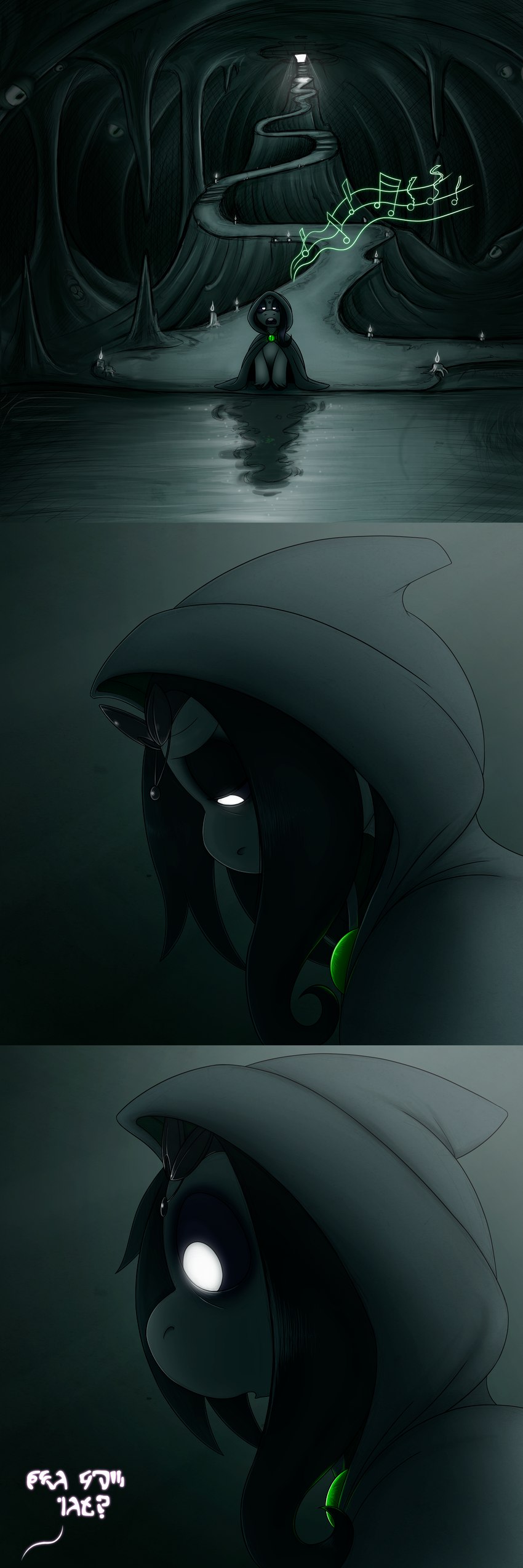 ask_blog cave cloak clothing crown female glowing glowing_eyes headgear text tiara drxii ask_ipsywitch hasbro my_little_pony tumblr ipsywitch equid equine horse mammal pony absurd_res digital_media_(artwork) english_text hi_res