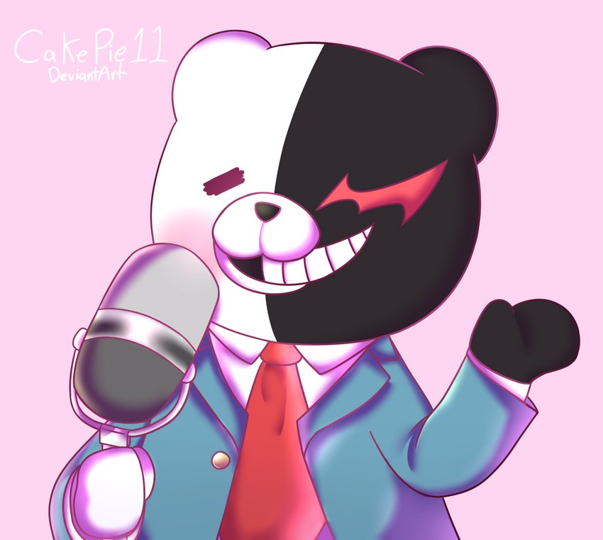 monokuma (spike chunsoft and etc) created by cakepie11