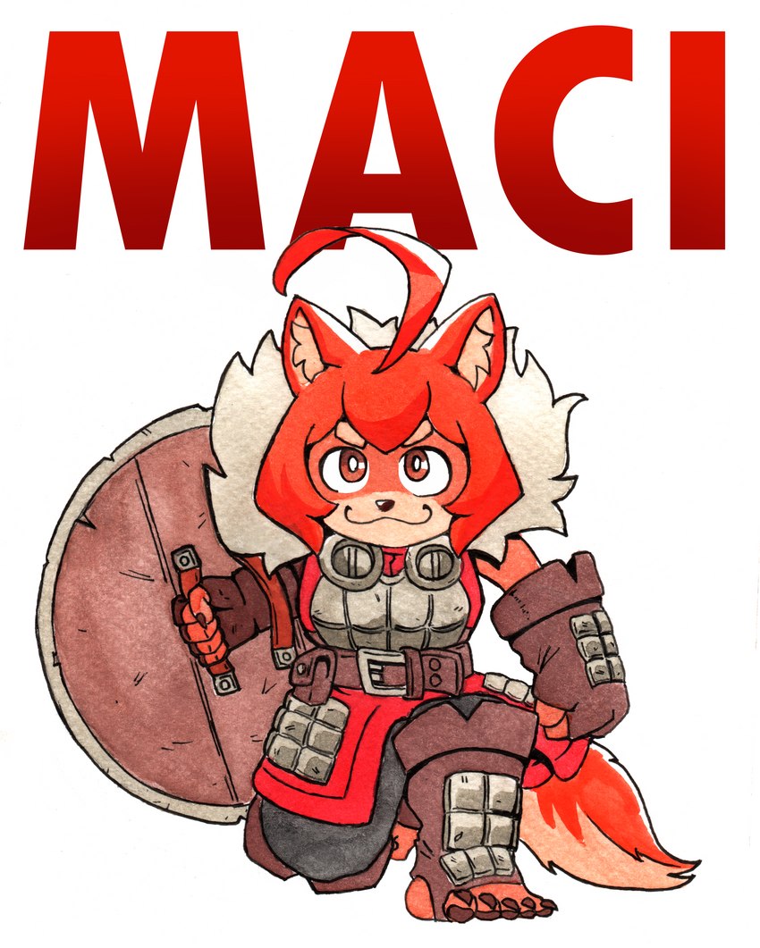 maci (dog knight rpg) created by efradraws