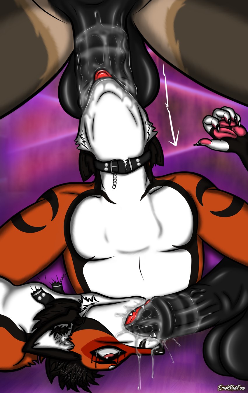 5_toes ahegao ambiguous_fluids animal_genitalia animal_penis anthro anthro_penetrated anthro_penetrating balls big_balls big_bulge big_dom_small_sub big_penis black_balls black_claws black_ears black_hair black_nose black_penis bodily_fluids brown_body brown_eyes brown_fur bulge bulge_in_face chain chain_necklace choker choker_snapping claws collar countershading crying cum cum_drip cum_from_mouth cum_from_nose cum_in_mouth cum_in_nose cum_inside cum_splatter cum_while_penetrated cumshot deep_throat detailed_background disembodied_hand dominant dominant_anthro dominant_male drinking drinking_cum dripping dripping_wet duo ejaculation equine_genitalia equine_penis erection excessive_cum excessive_genital_fluids excessive_precum expansion face_fucking faceless_character faceless_male feet forced forced_oral fucked_silly fur fur_markings genital_fluids genitals hair interspecies irrumatio jackhammer_position jewelry leaking leaking_cum leaking_precum licking looking_away looking_pleasured makeup male male/male markings mascara medial_ring mind_break multicolored_body multicolored_fur narrowed_eyes neck_bulge necklace oral oral_penetration orgasm pawpads pectoral_bulge penetration penile penis penis_in_mouth pink_pawpads precum precum_drip precum_from_mouth precum_from_nose precum_on_penis precum_string questionable_consent red_body red_fur rough_sex ruined_makeup running_makeup running_mascara saliva saliva_drip saliva_on_penis saliva_on_tongue saliva_string sex size_difference size_play smaller_penetrated submissive submissive_anthro submissive_male sucking tears tears_of_joy tears_of_pleasure teeth teeth_showing text throat_swabbing toes tongue tongue_out two_tone_body two_tone_fur vein veiny_penis white_body white_fur erickredfox until_it_snaps redrick_(erickredfox) zak_woleer canid canine deer fox humanoid hybrid mammal red_fox true_fox absurd_res hi_res meme