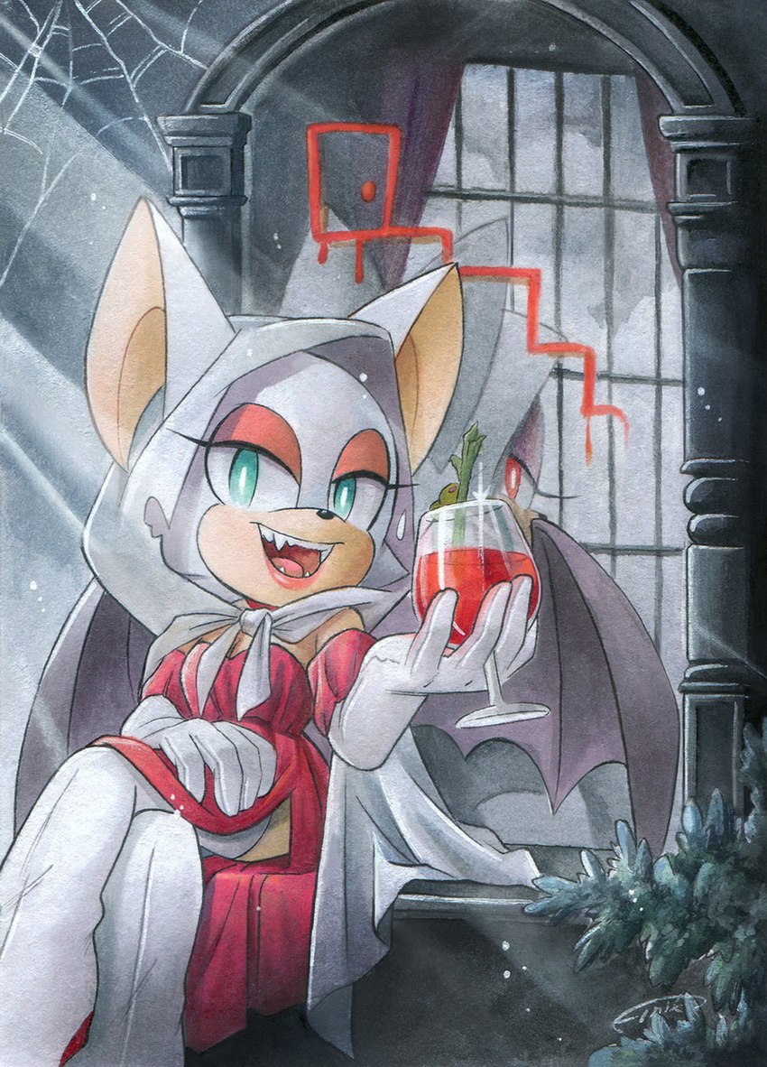 queen of spades and rouge the bat (sonic the hedgehog (series) and etc) created by finikart