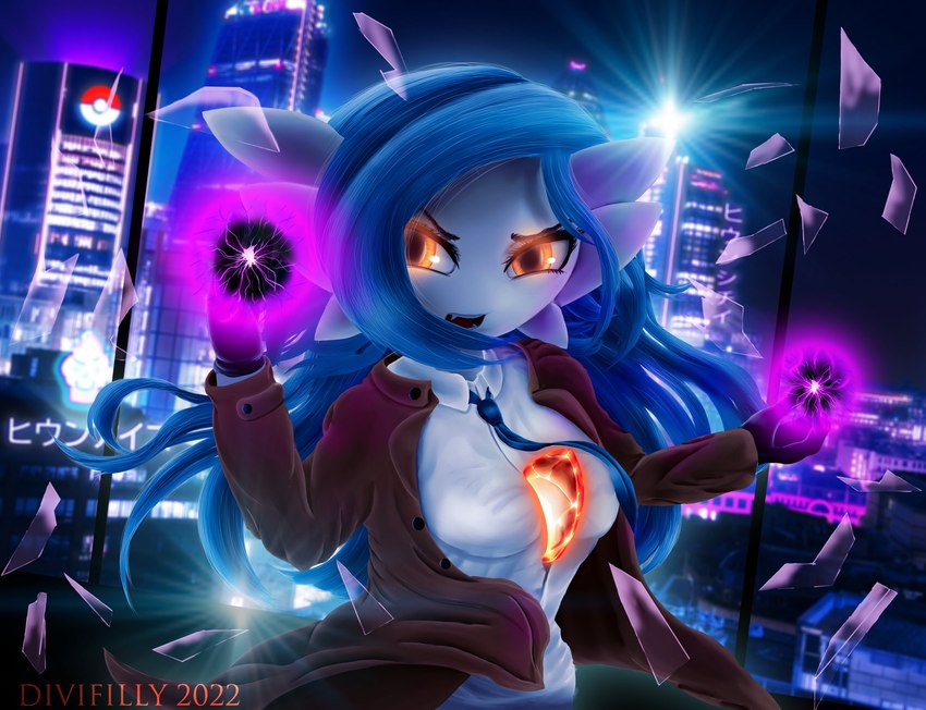 3_fingers angry badass_woman blue_hair broken_window building city cityscape clothing coat cyberpunk detailed_background detective dress_shirt energy_ball female fingers gloves glowing glowing_eyes hair handwear long_hair necktie neon_lights not_furry open_mouth orange_eyes pokemon_move shadow_ball shirt skyscraper solo text topwear trenchcoat divifilly nintendo pokemon alyx_(cobra0281) gardevoir generation_3_pokemon humanoid pokemon_(species) shiny_pokemon 2022 detailed hi_res japanese_text signature