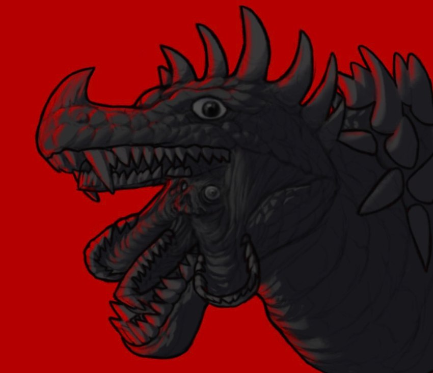 anguirus (the man in the suit (series) and etc) created by mr dinobutt