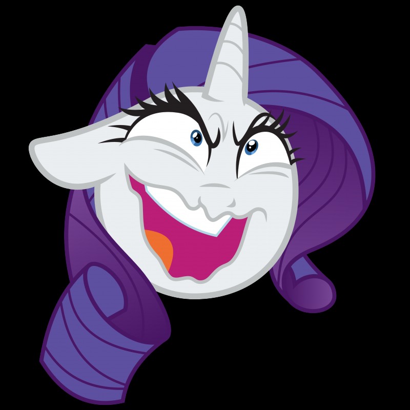 female feral hair horn insane simple_background solo transparent_background unicorn_horn amarthgul friendship_is_magic hasbro my_little_pony mythology rarity_(mlp) equid equine mammal mythological_creature mythological_equine unicorn 1:1 2018 absurd_res alpha_channel hi_res portrait reaction_image