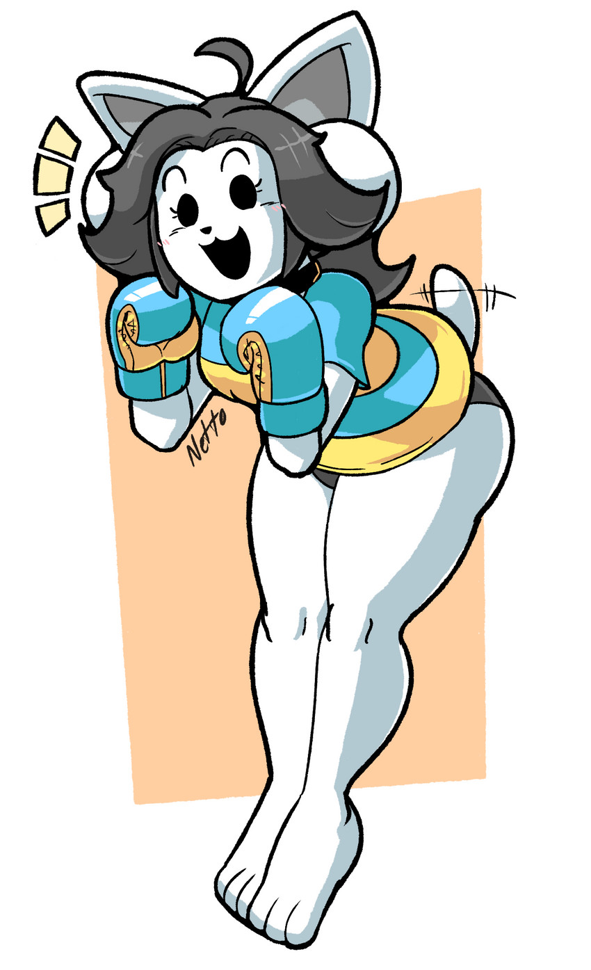 temmie (undertale (series) and etc) created by netto-painter