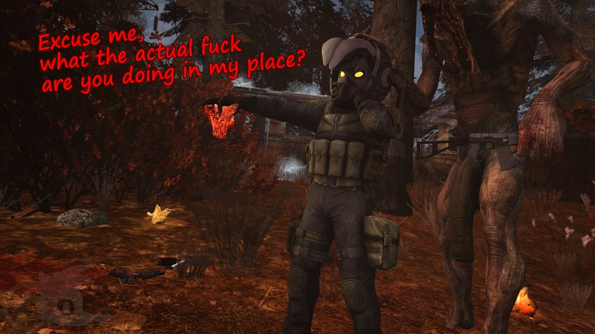 evan and fan character (s.t.a.l.k.e.r.) created by juicyducksfm