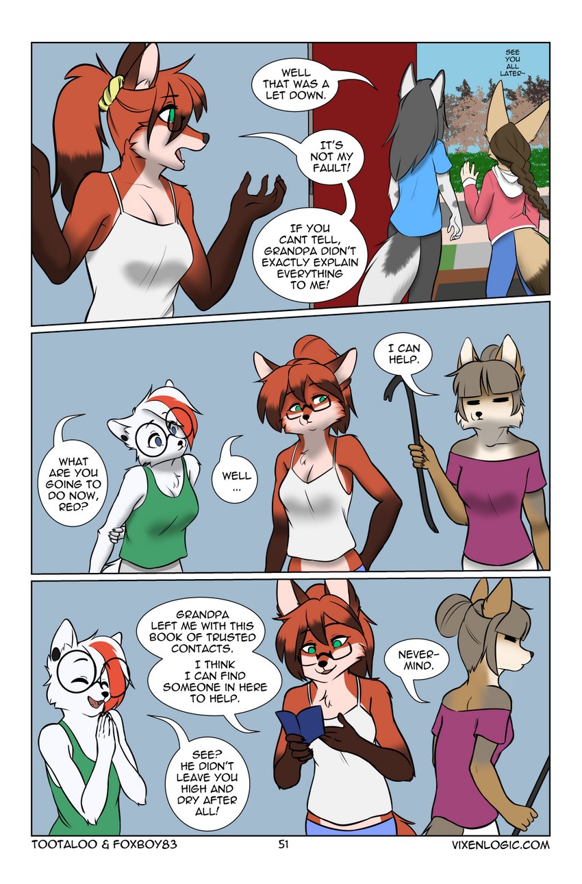 arctica, ferra, marble, red, and zerda (vixen logic) created by foxboy83 and tootaloo