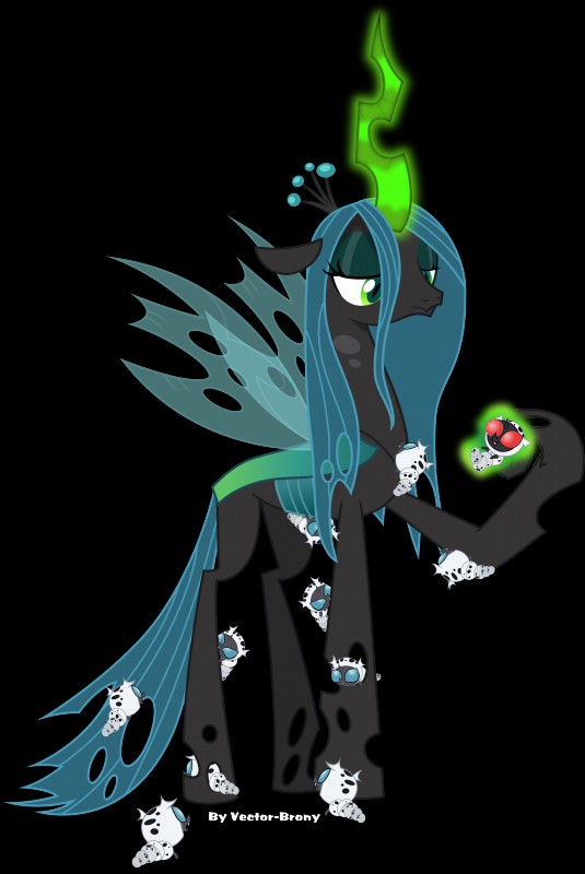 queen chrysalis (friendship is magic and etc) created by vector-brony