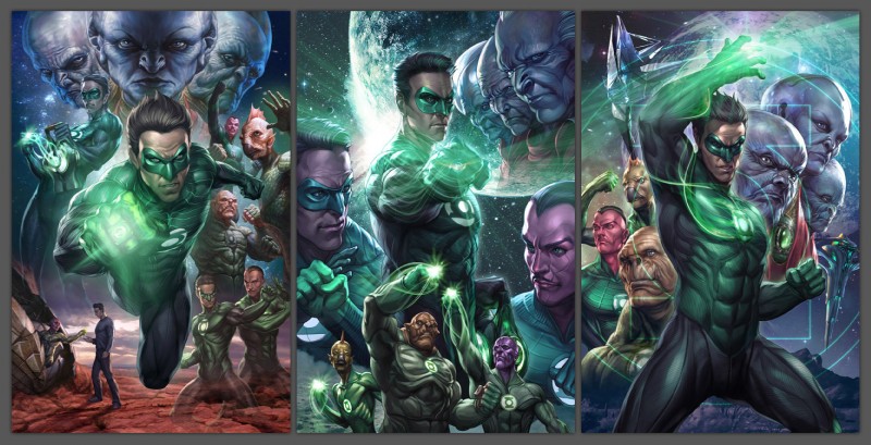 5_fingers abs anthro athletic biceps biped blue_body blue_skin bodysuit border brown_hair clothed clothing day detailed_background domino_mask eyemask eyewear fingers fist floating frill_(anatomy) fully_clothed green_lantern_battery green_lantern_ring grey_border group hair humanoid_hands larger_male looking_at_viewer male mask membrane_(anatomy) membranous_frill muscular muscular_male obliques one_eye_closed orange_body orange_skin outside pecs pink_body pink_skin plantigrade purple_body purple_skin raised_arm ring serratus short_hair size_difference skinsuit smaller_male space standing tan_body tan_skin tight_clothing triceps artgerm dc_comics green_lantern green_lantern_(series) hal_jordan kilowog sinestro tomar-tu alien bolovaxian fish human humanoid mammal marine 2011 character_request digital_media_(artwork) hi_res multiple_images shaded soft_shading