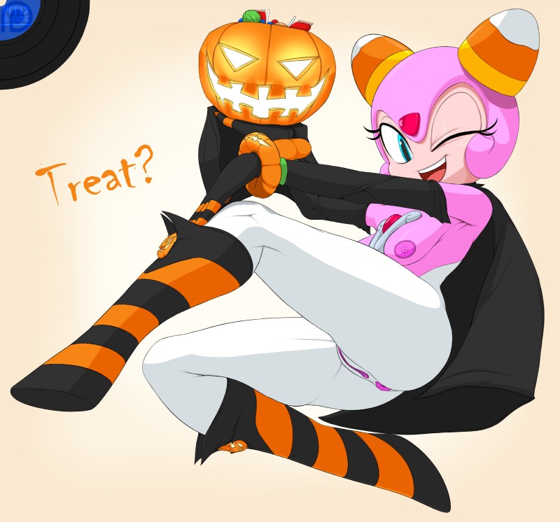 anus breasts female food fruit genitals holidays jack-o'-lantern not_furry plant pumpkin pussy solo trick-or-treating marthedog halloween sega sonic_shuffle sonic_the_hedgehog_(series) lumina_flowlight humanoid absurd_res hi_res