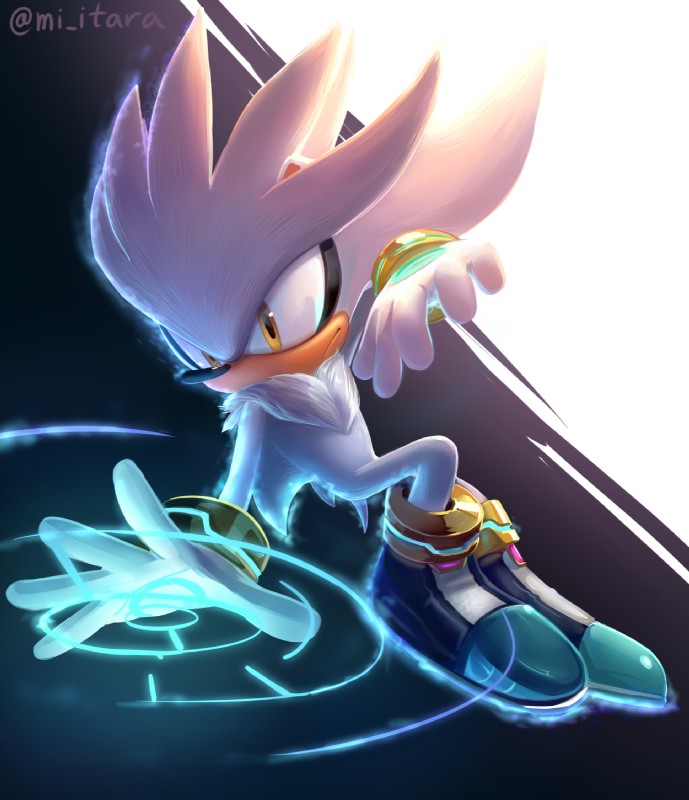 silver the hedgehog (sonic the hedgehog (series) and etc) created by miitara