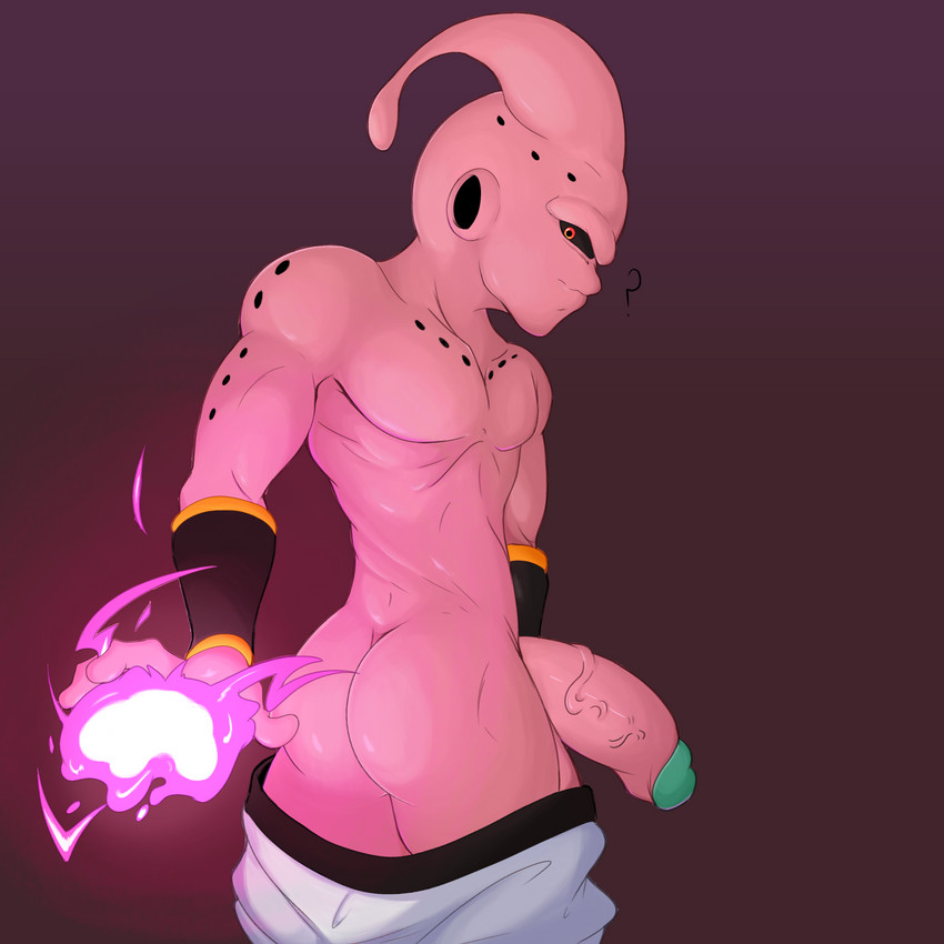 big_penis butt energy_ball genitals humanoid_genitalia humanoid_penis looking_at_viewer looking_back male penis simple_background solo alex_kitsune dragon_ball kid_buu majin_buu alien alien_humanoid humanoid majin 1:1 absurd_res hi_res