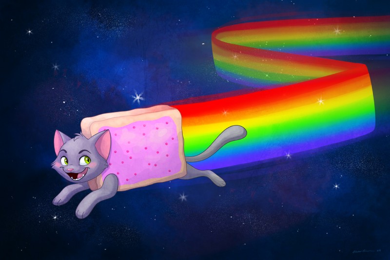 nyan cat (nyan cat (copyright) and etc) created by chelsea brown