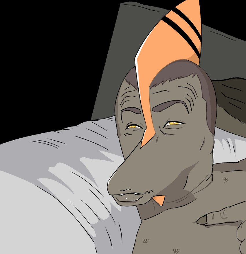 anthro bed brown_body brown_hair brown_scales claws detailed_background finger_claws fingers furniture hair head_crest male on_bed scales short_hair simple_background snout solo transparent_background yellow_eyes milesmiles cavemanon_studios goodbye_volcano_high limmy snoot_game naser_(gvh) dinosaur prehistoric_species pterodactylus pterosaur reptile scalie 2024 alpha_channel digital_drawing_(artwork) digital_media_(artwork) meme