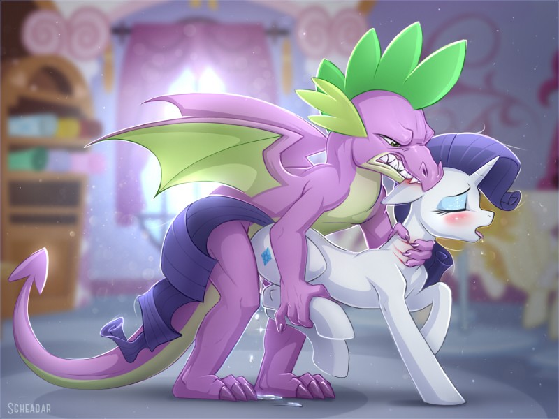 rarity and spike (friendship is magic and etc) created by scheadar