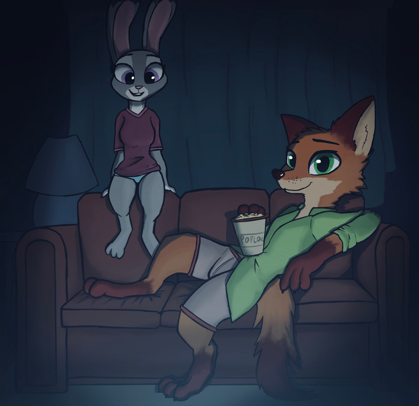 judy hopps and nick wilde (zootopia and etc) created by enginetrap