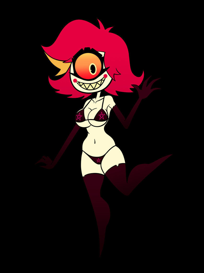 niffty (hazbin hotel) created by ghostlydoodles and spookyryder