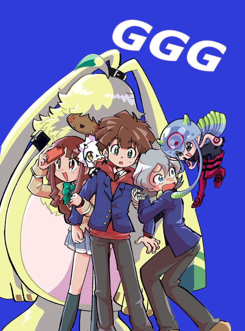 hiro amanokawa, kiyoshiro higashimitarai, and ruri tsukiyono (digimon ghost game and etc) created by kimoppo