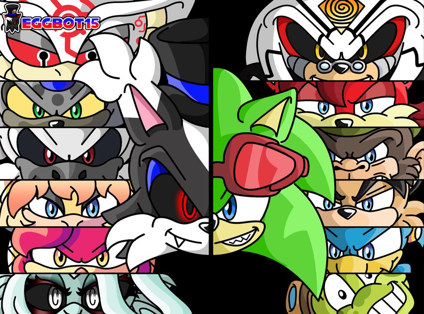 black_eyes black_sclera blue_eyes clothing eyewear female glasses goggles green_eyes group hat headgear headwear horn male red_eyes red_sclera simple_background team_destructix team_misfit white_eyes yellow_eyes yellow_sclera eggbot15 archie_comics mythology sega sonic_the_hedgehog_(archie) sonic_the_hedgehog_(comics) sonic_the_hedgehog_(series) 15_(eggbot15) burst_(eggbot15) dr._finitevus dr._frlicien_(eggbot15) drifa_(eggbot15) fan_character fiona_fox flying_frog_(sonic) lightning_lynx nixus_(eggbot15) predator_hawk roksana_(eggbot15) scourge_the_hedgehog sergeant_simian accipitrid accipitriform amphibian ape avian bird canid canine cobra darkling domestic_cat dragon echidna eulipotyphlan felid feline felis flying_frog fox frog gorilla haplorhine hedgehog hybrid hyena lynx mammal marine monotreme mythological_creature mythological_scalie primate reptile scalie siren snake vulture absurd_res digital_media_(artwork) hi_res