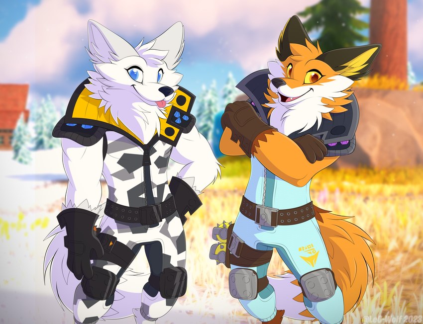 fennix and volpez (epic games and etc) created by leo-wolf