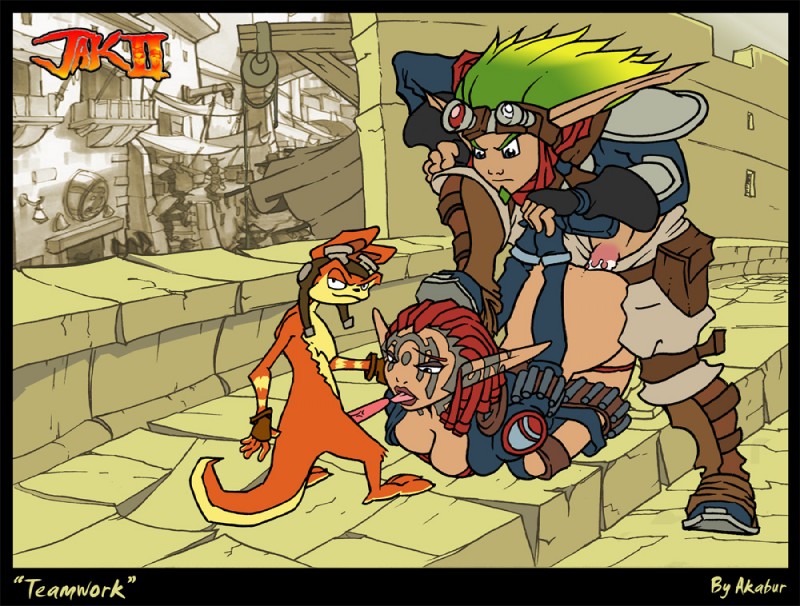ashelin, daxter, and jak (sony interactive entertainment and etc) created by akabur