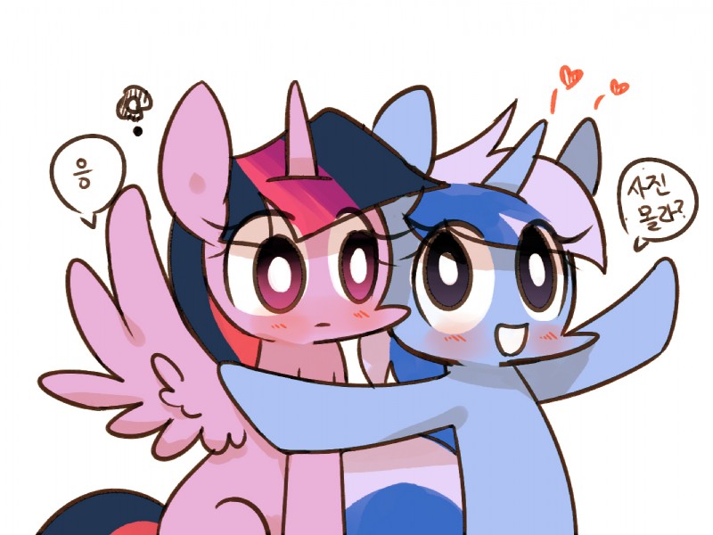 minuette and twilight sparkle (friendship is magic and etc) created by joycall3