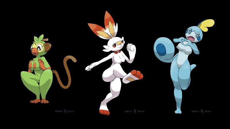 anthro anthrofied breasts butt female fur genitals heart_symbol looking_at_viewer nipples nude pose presenting pussy simple_background smile starter_trio transparent_background white_body white_fur znhc nintendo pokemon generation_8_pokemon grookey mammal pokemon_(species) scorbunny sobble 16:9 2019 4k absurd_res alpha_channel digital_media_(artwork) hi_res pinup widescreen