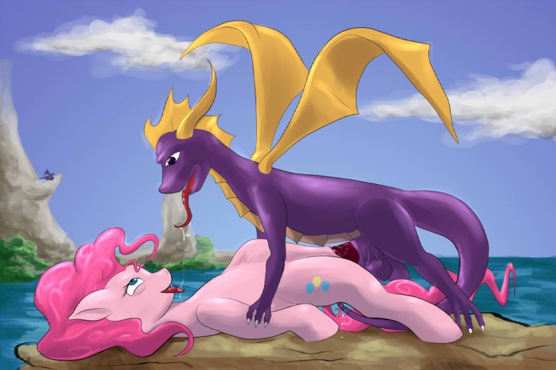pinkie pie and spyro (friendship is magic and etc) created by fluffins