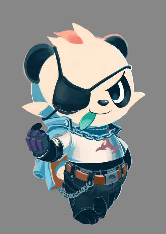 barefoot belt biped clothing eye_patch eyewear feet fingerless_gloves fur gloves handwear male smile solo powerandy nintendo pokemon generation_6_pokemon pancham pokemon_(species) 2019 absurd_res digital_media_(artwork) digital_painting_(artwork) hi_res