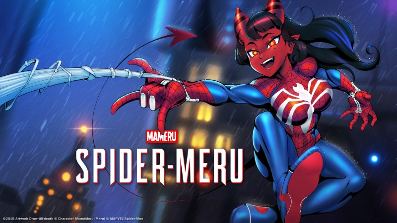 meru (spider-man (series) and etc) created by draw-till-death (artist)