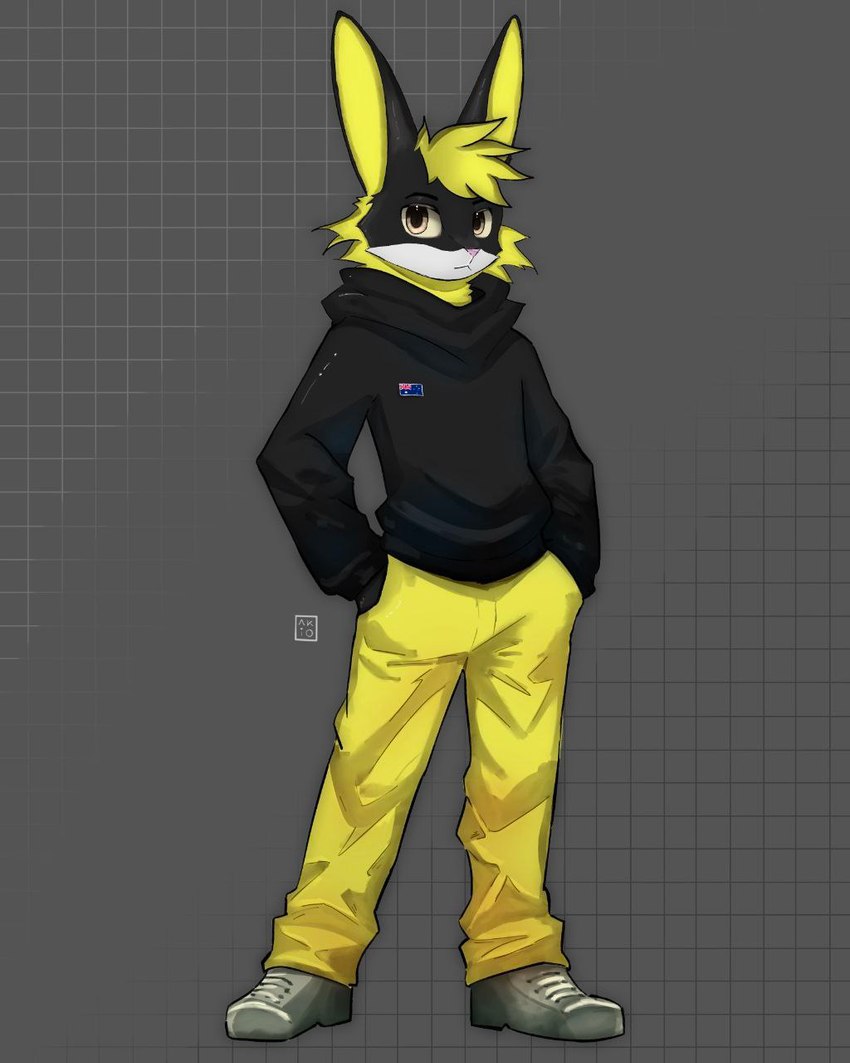 australian_flag bottomwear clothing footwear male pants shoes sweater topwear anonymous_artist jojo_husky humanoid lagomorph mammal hi_res