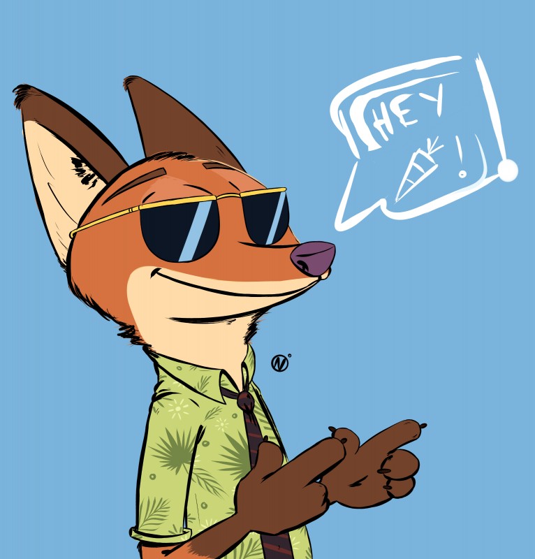 nick wilde (zootopia and etc) created by nekr0ns