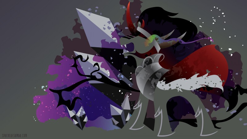 abstract_background cloak clothing crown fangs frutiger_metro headgear horn male silhouette solo teeth sambaneko friendship_is_magic hasbro my_little_pony mythology king_sombra_(mlp) equid equine mammal mythological_creature mythological_equine unicorn 16:9 2013 4k absurd_res hi_res wallpaper widescreen