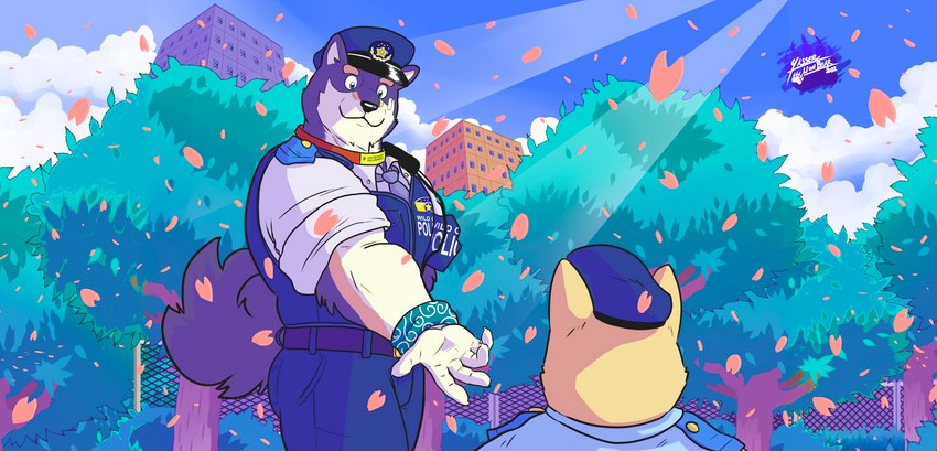 kogino and shibakuro (polidog patrol) created by yasser