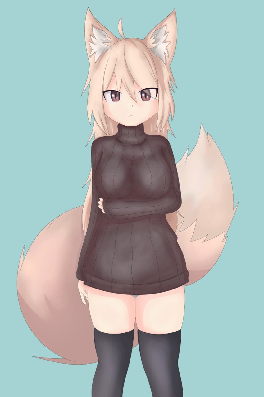 absolute_territory brown_eyes clothed clothing female panties solo underwear yorusagi animal_humanoid canid canine fox humanoid mammal 2017 hi_res