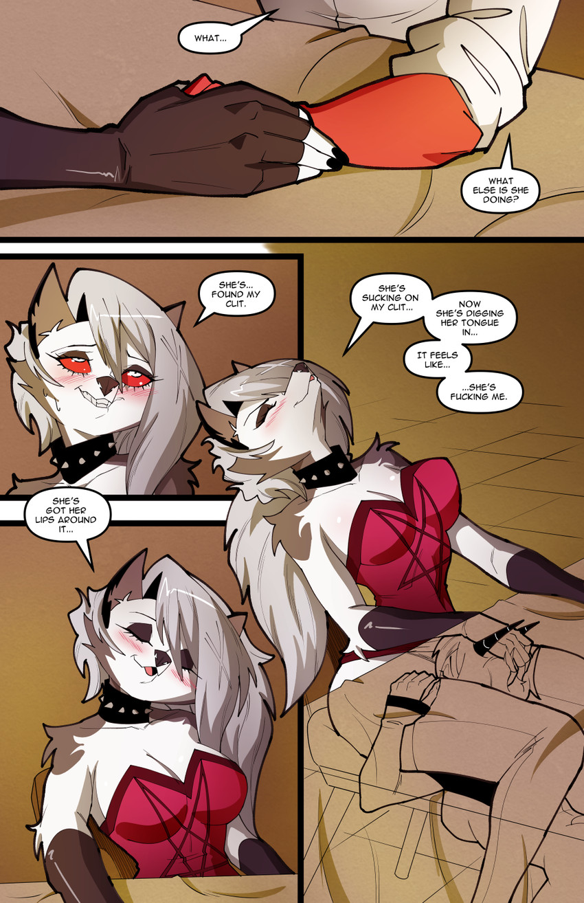 anthro bisexual bisexual_female blush bodily_fluids breasts claws clothed clothed_anthro clothed_female clothed_male clothing cunnilingus dialogue dress fangs female female/female female_anthro food fur furniture grey_body grey_fur grey_hair group hair horn husband_and_wife long_comic long_hair male male/female married_couple multicolored_body multicolored_fur oral public public_sex red_body red_skin restaurant sex sitting smile stealth_sex sweat table teeth text trio two_tone_body two_tone_fur under_table vaginal white_body white_fur swain_(artist) hellaverse helluva_boss mythology loona_(helluva_boss) millie_(helluva_boss) moxxie_(helluva_boss) canid canid_demon canine demon hellhound humanoid imp mammal mythological_canine mythological_creature 2025 comic digital_media_(artwork) english_text hi_res url