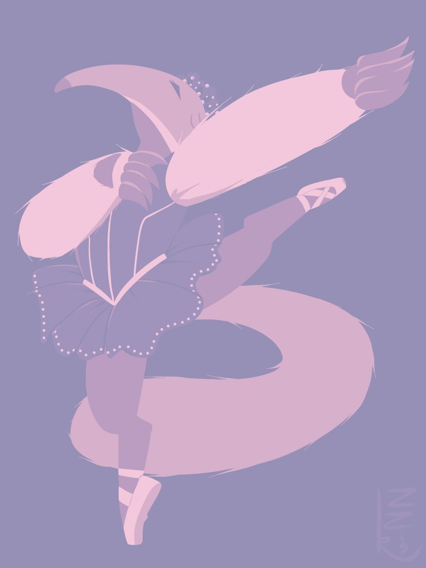 ambiguous_gender anthro arabesque_(ballet) ballerina ballet bottomwear clothing dance_shoes dancewear dancing en_pointe fluffy fluffy_tail footwear pointe_shoes shoes skirt snout solo tail third_position_arms_(ballet) tutu zerozeroren princess_tutu anteaterina anteater mammal pilosan xenarthran 3:4 hi_res