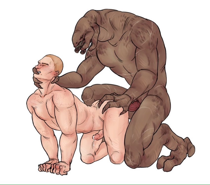 abs anal anal_penetration bodily_fluids cum duo erection from_behind_position genital_fluids interspecies male male/male male_penetrating muscular muscular_male nude penetration sex size_difference interstellarmachine machinefuckerin halo_(series) microsoft xbox_game_studios alien human mammal sangheili