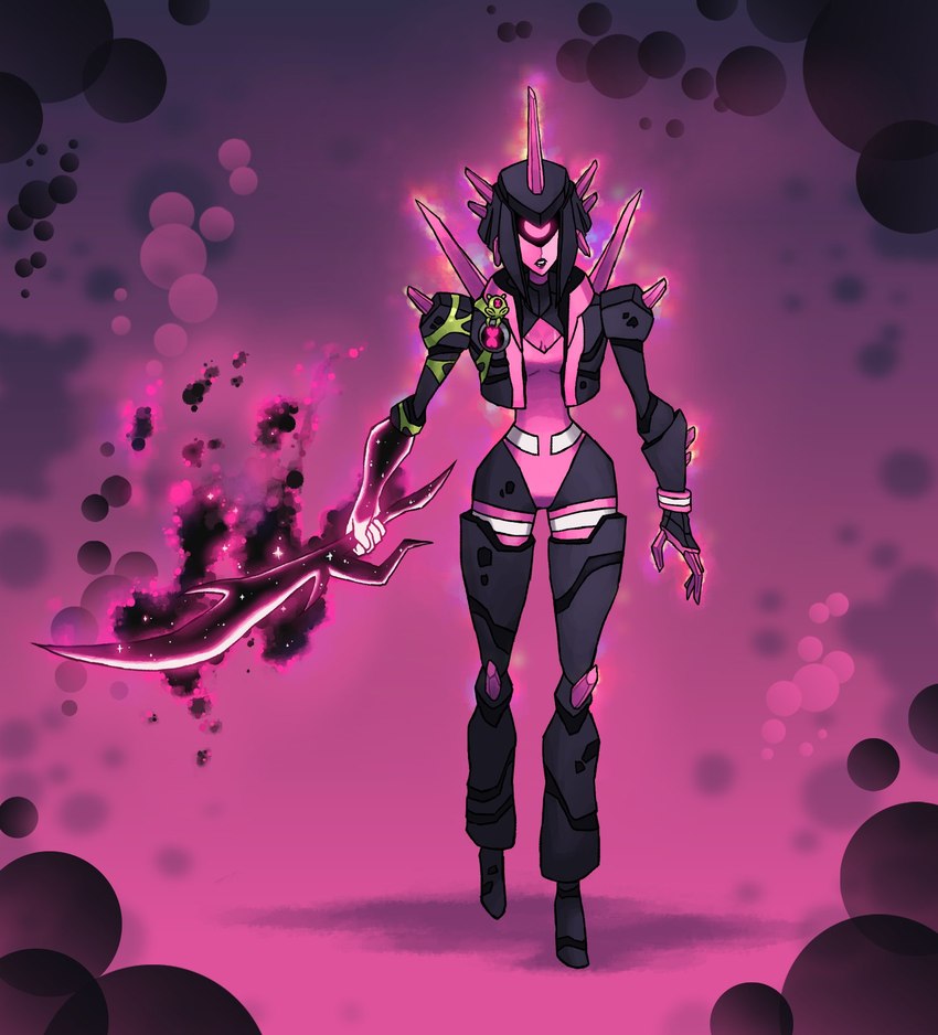 1_eye 5_fingers abstract_background ambiguous_gender black_body black_lips black_pseudo_hair breasts cleavage clothed clothing crossgender crystal duo empty_eyes featureless_feet feet female female_focus fingers front_view holding_melee_weapon holding_object holding_sword holding_weapon humanoid_focus leotard lips melee_weapon mtf_crossgender multicolored_body multicolored_clothing multicolored_leotard not_furry open_mouth pink_background pink_body pink_clothing pink_eyes pink_leotard pink_spikes pseudo_hair shadow simple_background small_breasts solo_focus sword teeth thick_thighs thigh_gap thin_calves two_tone_body two_tone_clothing two_tone_leotard walking weapon white_clothing white_leotard wide_hips eltefo23 ben_10 cartoon_network chaquetrix chromastone skurd alien alien_humanoid crystal_creature crystal_humanoid crystalsapien elemental_creature elemental_humanoid goo_creature humanoid mineral_fauna mineral_humanoid slime-biot 2024 hi_res spanish_description