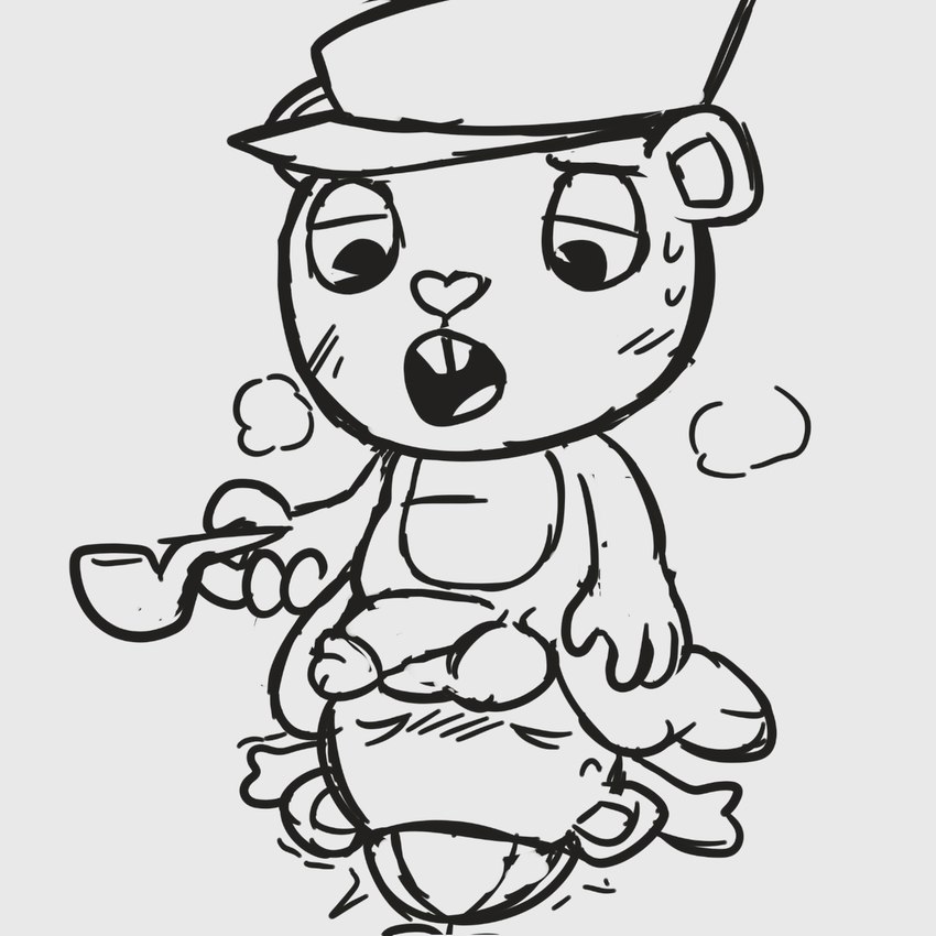 adult_on_baby adult_on_child adult_on_young age_difference anthro baby balls blush clothing duo genitals hat headgear headwear male male/male penis young young_anthro fake0ut happy_tree_friends cub_(htf) pop_(htf) bear mammal 1:1 2022 hi_res monochrome father_(lore) father_and_child_(lore) father_and_son_(lore) incest_(lore) parent_(lore) parent_and_child_(lore) parent_and_son_(lore) son_(lore)